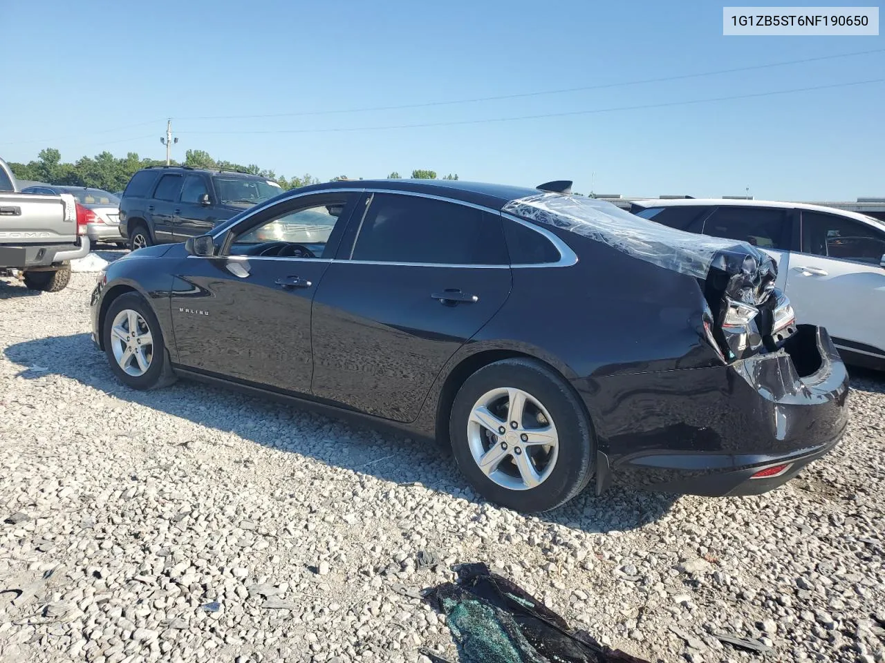 2022 Chevrolet Malibu Ls VIN: 1G1ZB5ST6NF190650 Lot: 63053644