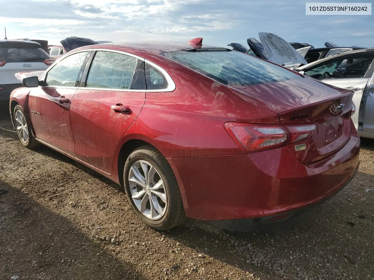 2022 Chevrolet Malibu Lt VIN: 1G1ZD5ST3NF160242 Lot: 66604544