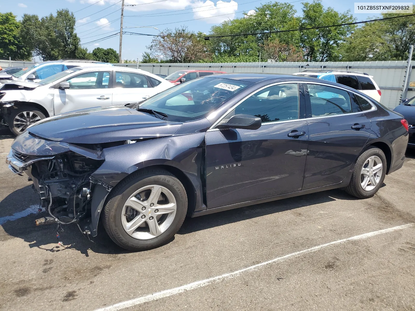 2022 Chevrolet Malibu Ls VIN: 1G1ZB5STXNF209832 Lot: 67257434