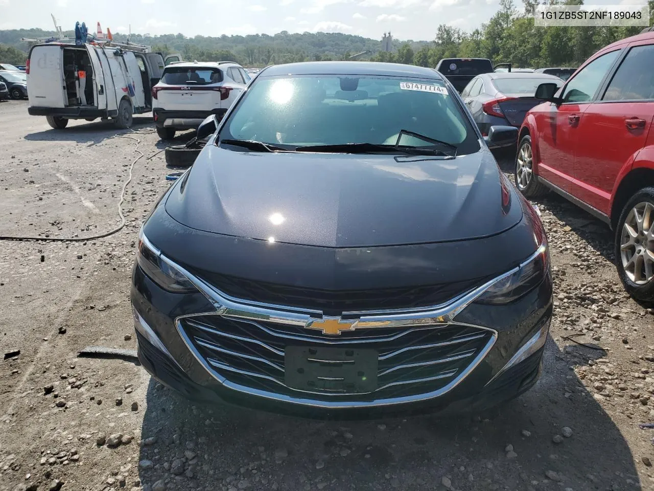 1G1ZB5ST2NF189043 2022 Chevrolet Malibu Ls