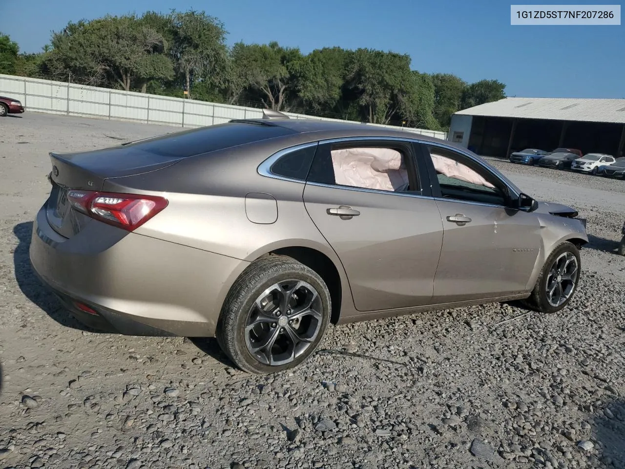 2022 Chevrolet Malibu Lt VIN: 1G1ZD5ST7NF207286 Lot: 67714464