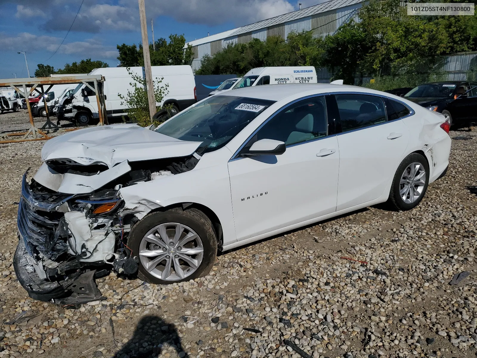 2022 Chevrolet Malibu Lt VIN: 1G1ZD5ST4NF130800 Lot: 68160564