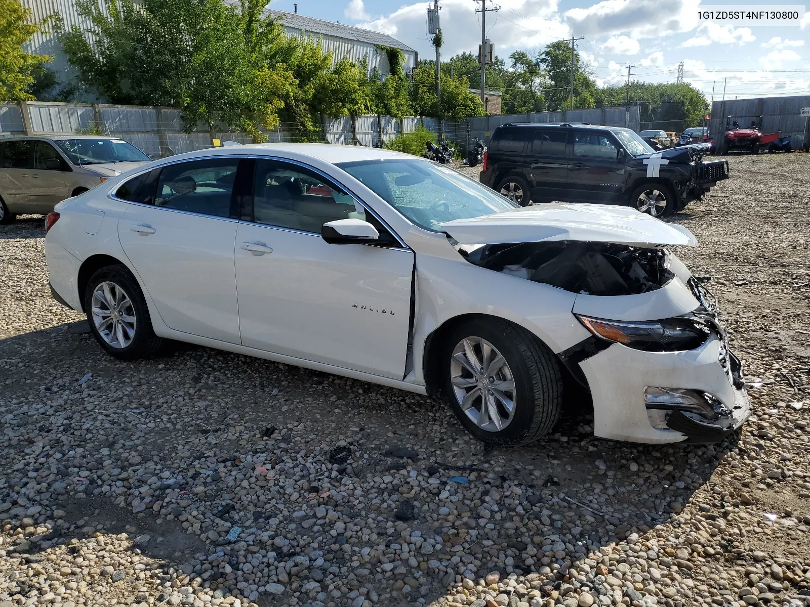 2022 Chevrolet Malibu Lt VIN: 1G1ZD5ST4NF130800 Lot: 68160564