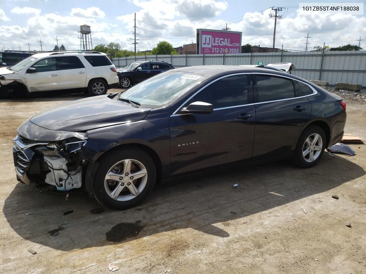 2022 Chevrolet Malibu Ls VIN: 1G1ZB5ST4NF188038 Lot: 69161674