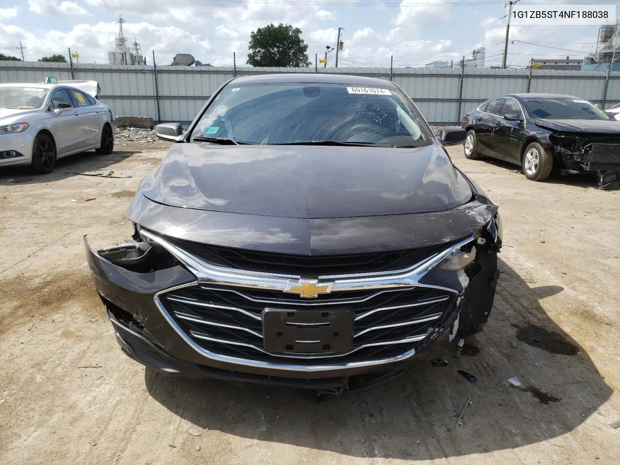 2022 Chevrolet Malibu Ls VIN: 1G1ZB5ST4NF188038 Lot: 69161674