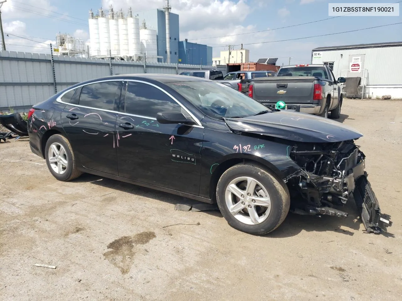 2022 Chevrolet Malibu Ls VIN: 1G1ZB5ST8NF190021 Lot: 69380764