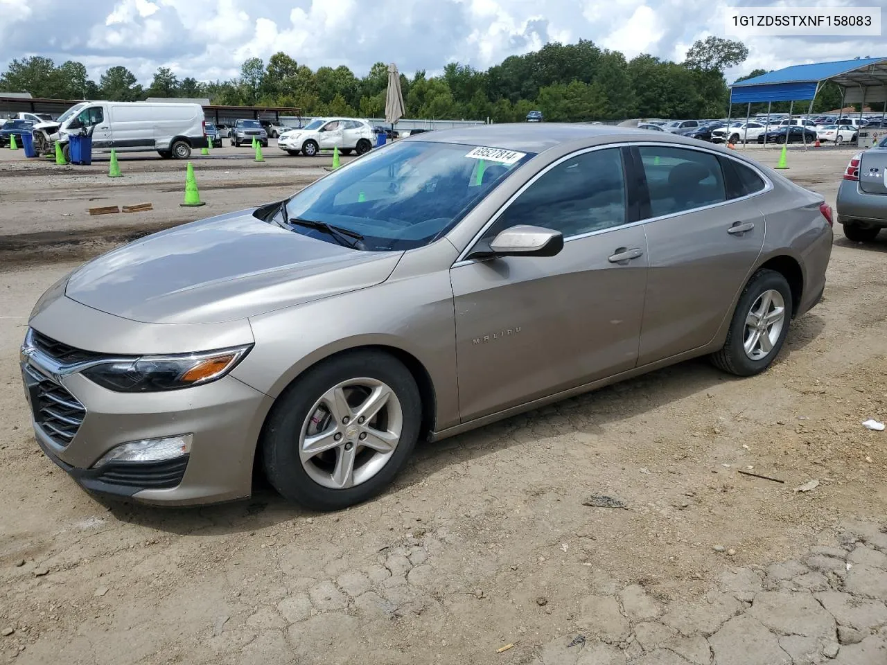 2022 Chevrolet Malibu Lt VIN: 1G1ZD5STXNF158083 Lot: 69527814