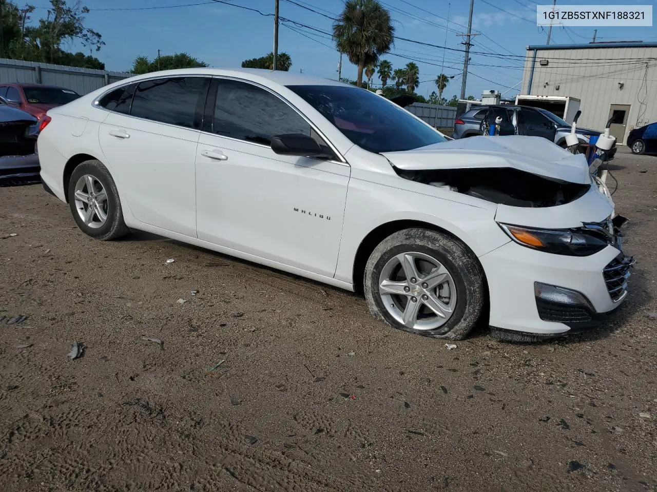 2022 Chevrolet Malibu Ls VIN: 1G1ZB5STXNF188321 Lot: 69978484