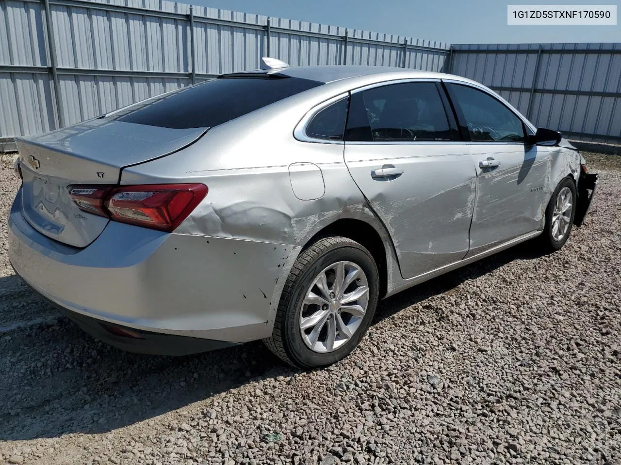 2022 Chevrolet Malibu Lt VIN: 1G1ZD5STXNF170590 Lot: 70052834