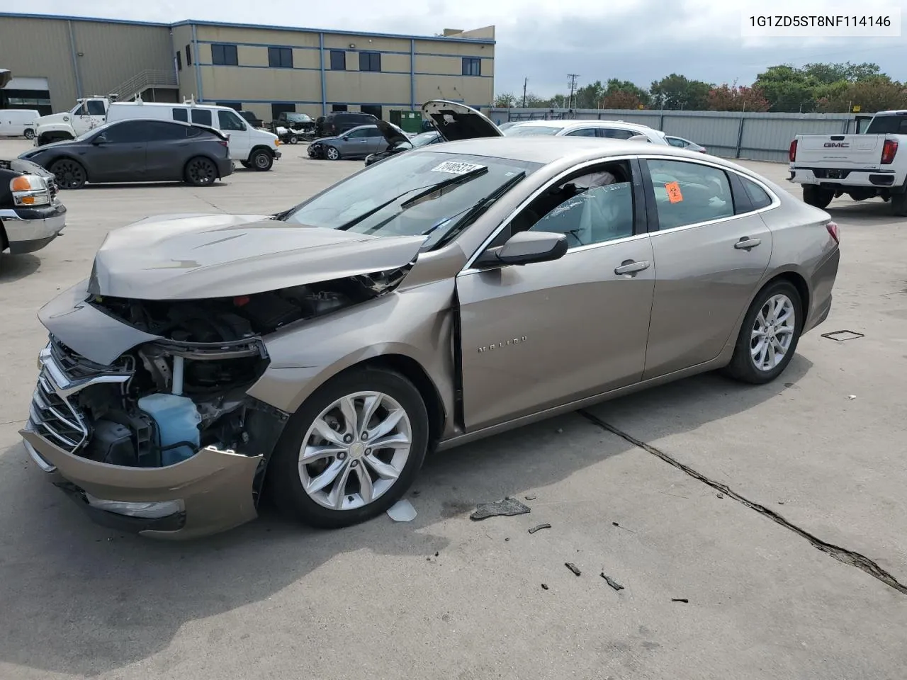 2022 Chevrolet Malibu Lt VIN: 1G1ZD5ST8NF114146 Lot: 70405374