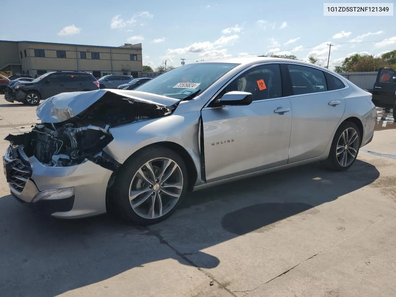 2022 Chevrolet Malibu Lt VIN: 1G1ZD5ST2NF121349 Lot: 70509824