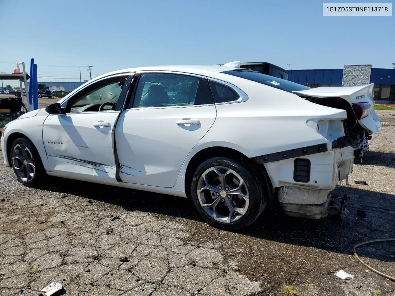 2022 Chevrolet Malibu Lt VIN: 1G1ZD5ST0NF113718 Lot: 70572794