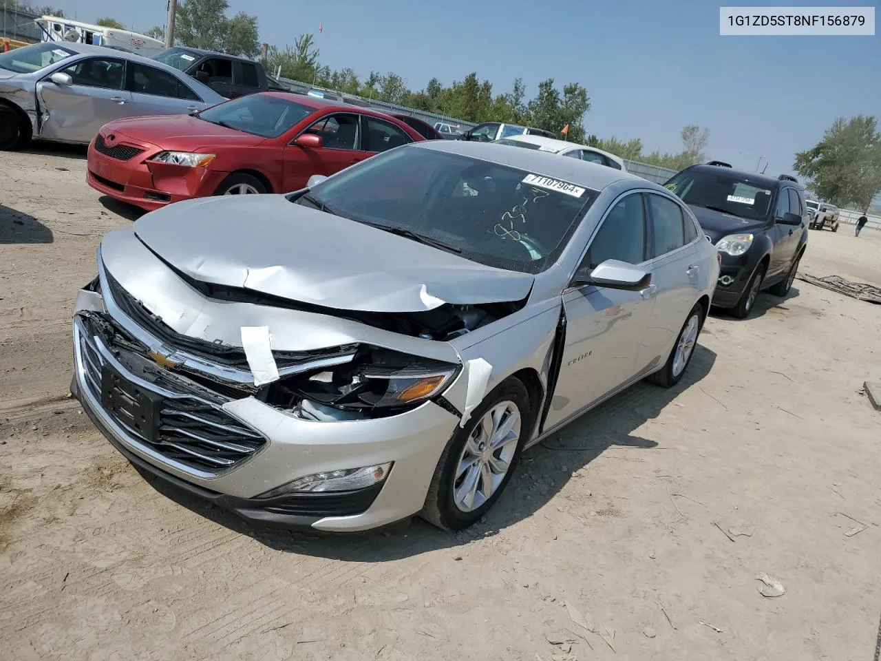 2022 Chevrolet Malibu Lt VIN: 1G1ZD5ST8NF156879 Lot: 71107964