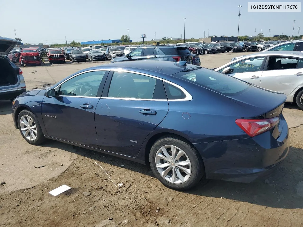 2022 Chevrolet Malibu Lt VIN: 1G1ZD5ST8NF117676 Lot: 71255674