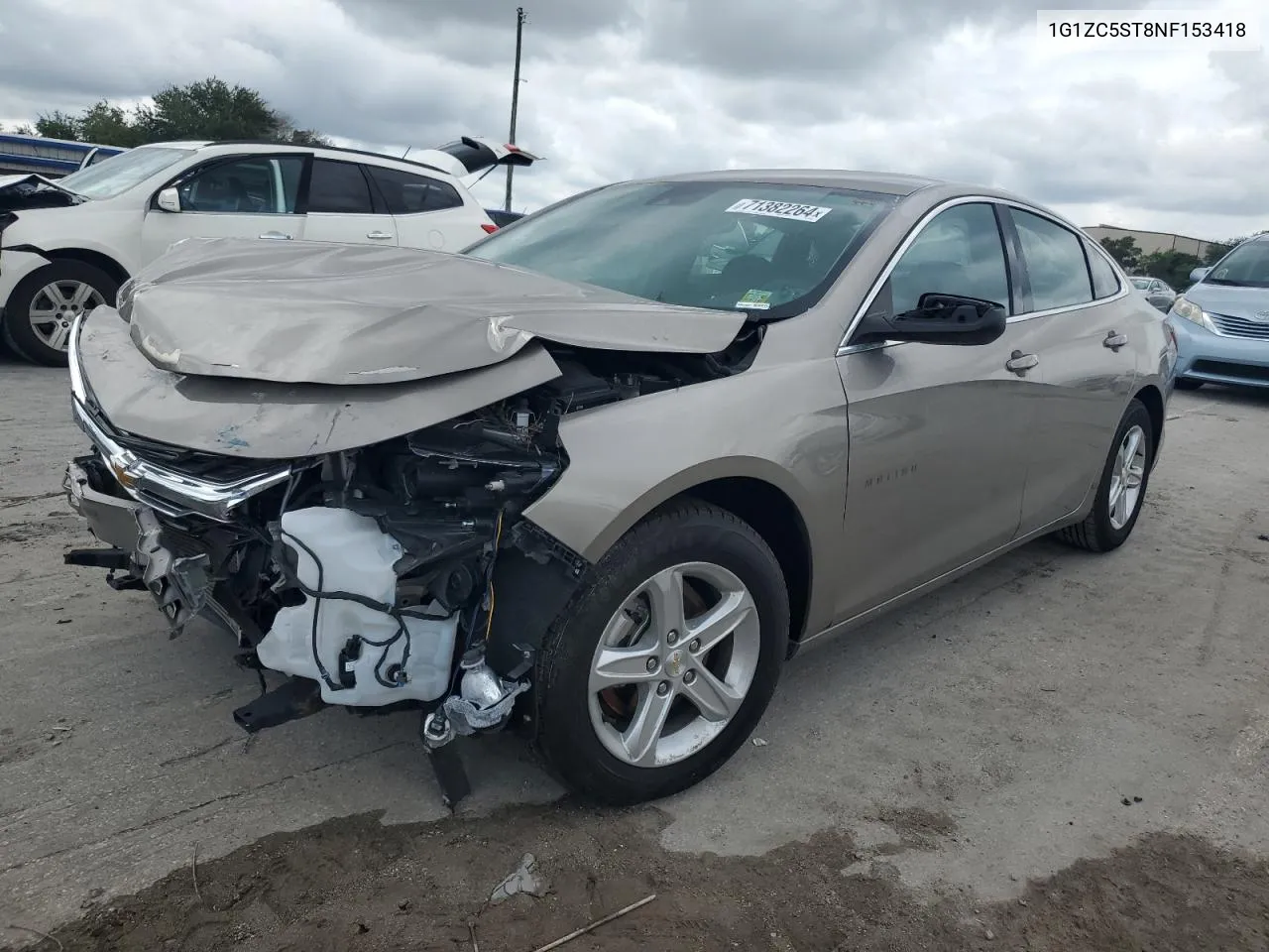 2022 Chevrolet Malibu Ls VIN: 1G1ZC5ST8NF153418 Lot: 71382264