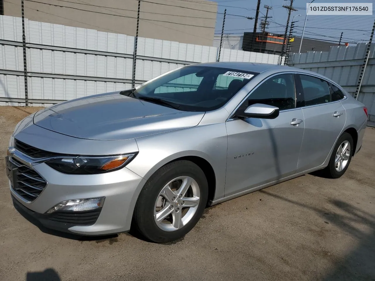 2022 Chevrolet Malibu Lt VIN: 1G1ZD5ST3NF176540 Lot: 71547134