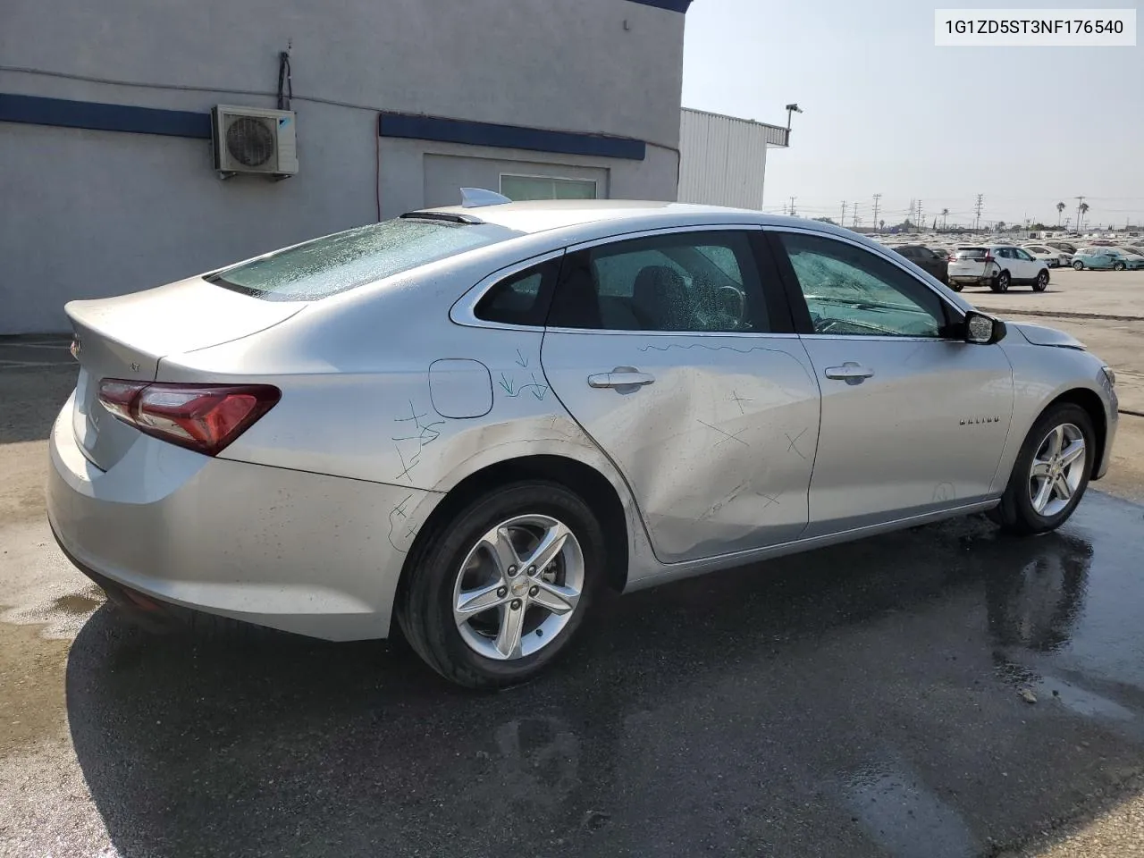 2022 Chevrolet Malibu Lt VIN: 1G1ZD5ST3NF176540 Lot: 71547134