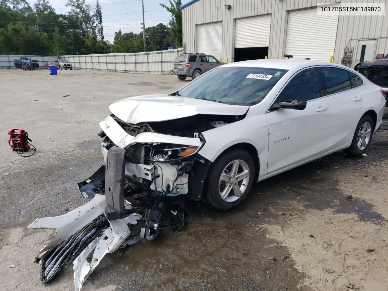 2022 Chevrolet Malibu Ls VIN: 1G1ZB5ST5NF189070 Lot: 71634634