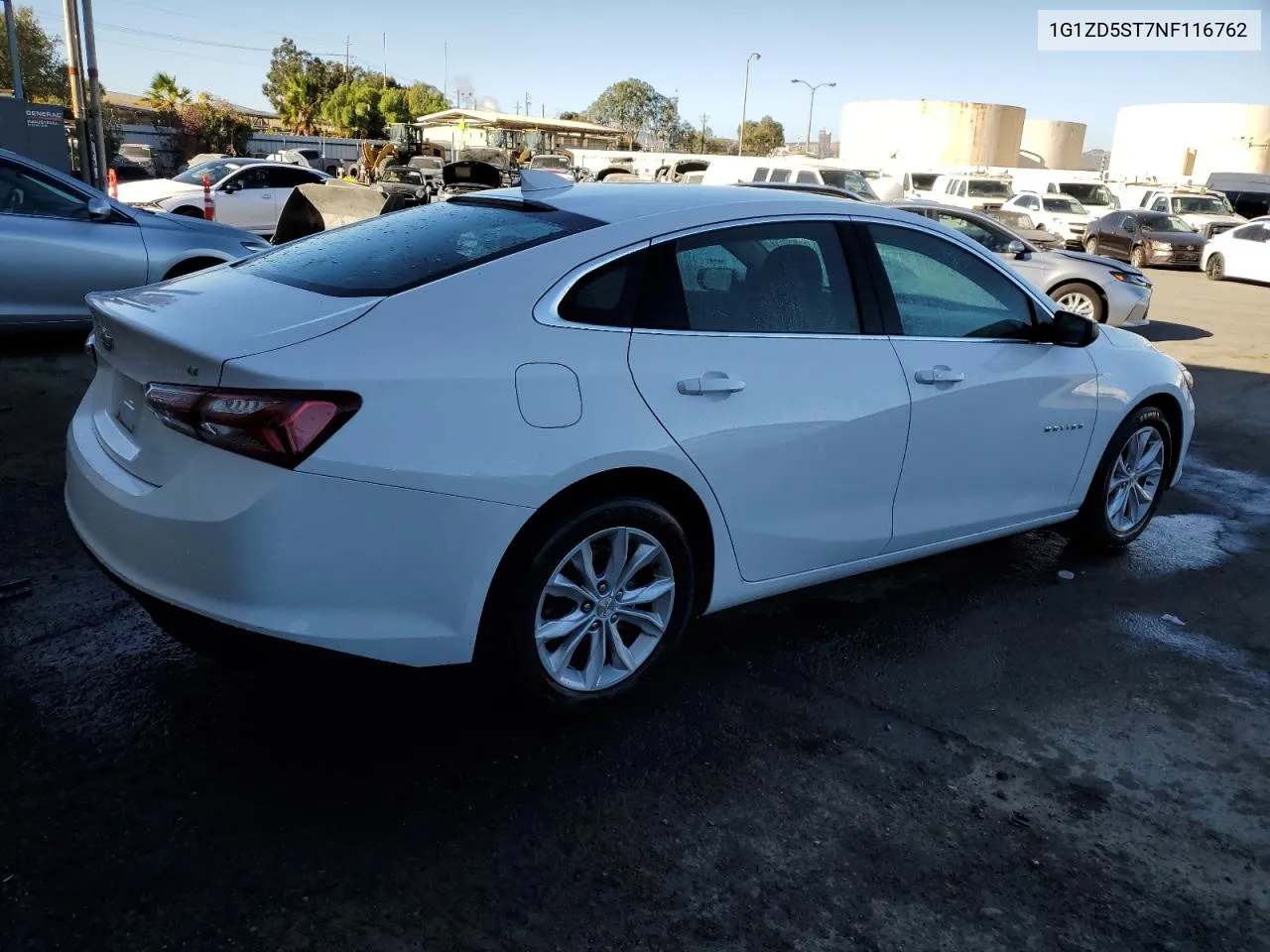 2022 Chevrolet Malibu Lt VIN: 1G1ZD5ST7NF116762 Lot: 71658294