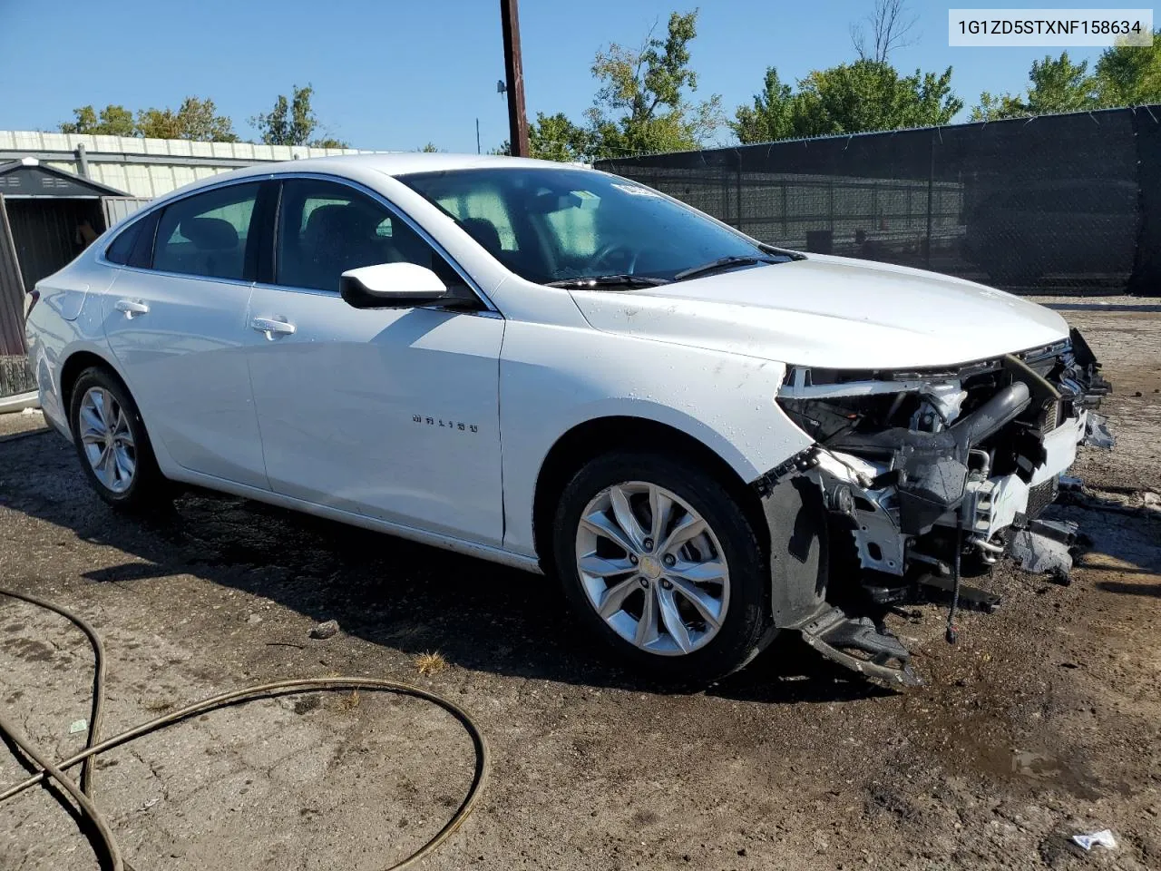 2022 Chevrolet Malibu Lt VIN: 1G1ZD5STXNF158634 Lot: 71750474