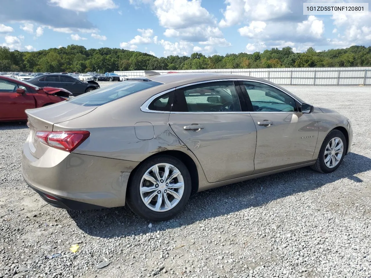 2022 Chevrolet Malibu Lt VIN: 1G1ZD5ST0NF120801 Lot: 71773144