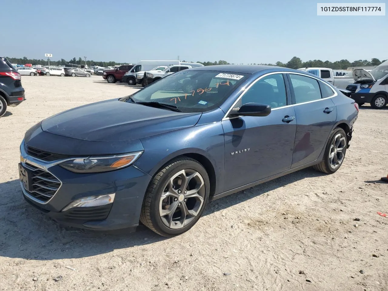 1G1ZD5ST8NF117774 2022 Chevrolet Malibu Lt