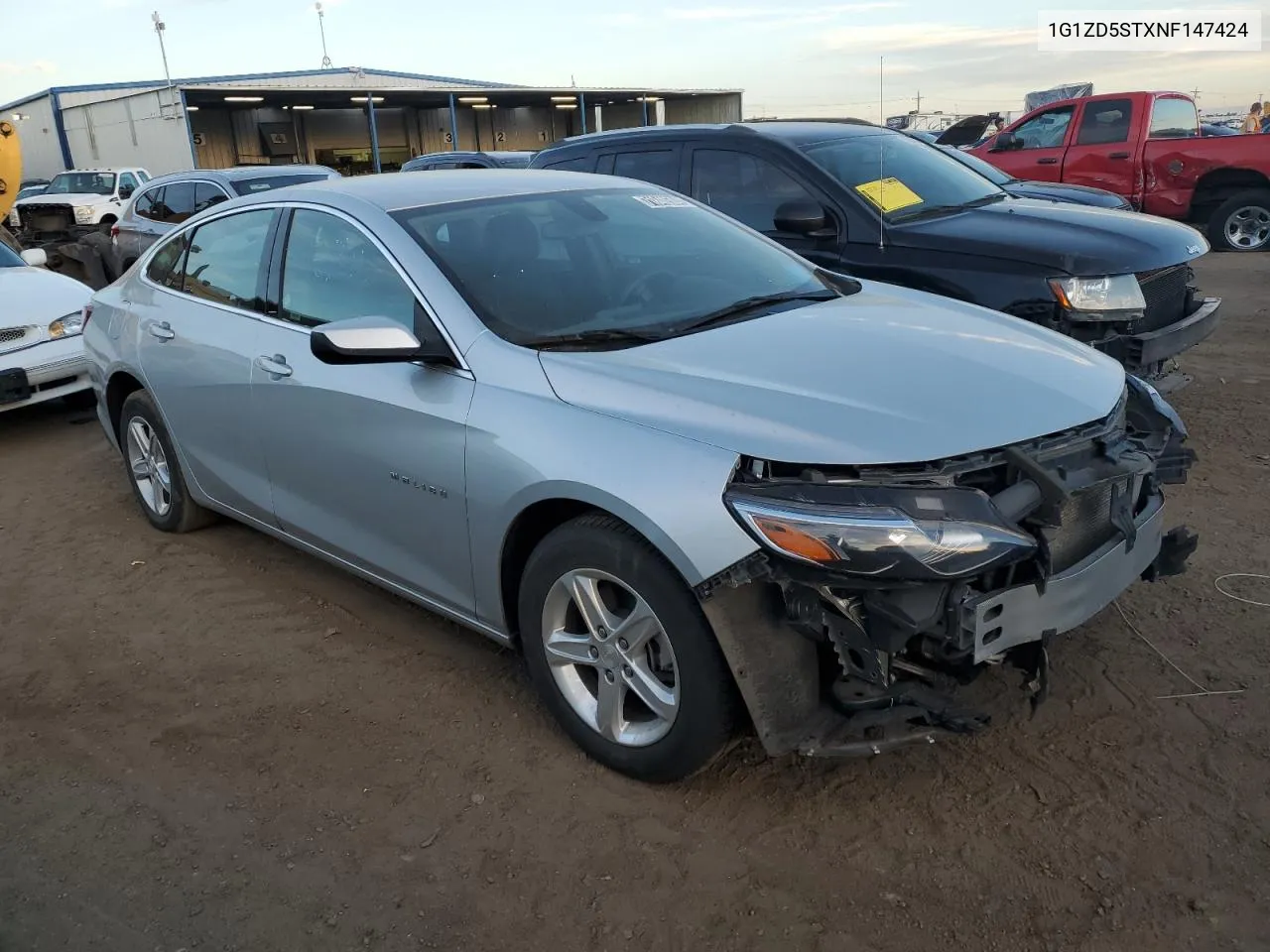 2022 Chevrolet Malibu Lt VIN: 1G1ZD5STXNF147424 Lot: 71840504