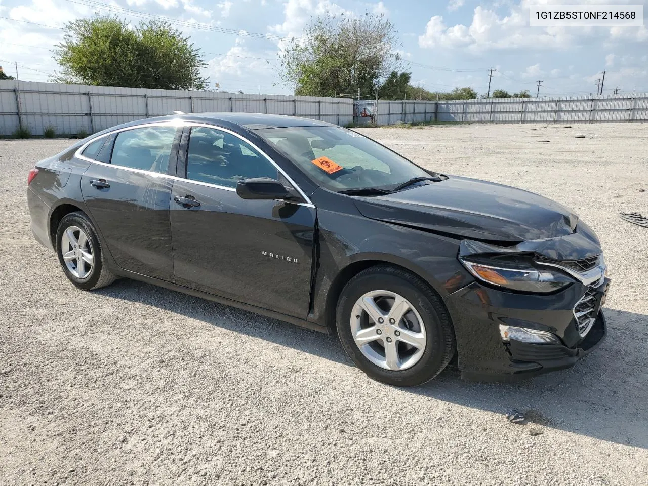 2022 Chevrolet Malibu Ls VIN: 1G1ZB5ST0NF214568 Lot: 71951344