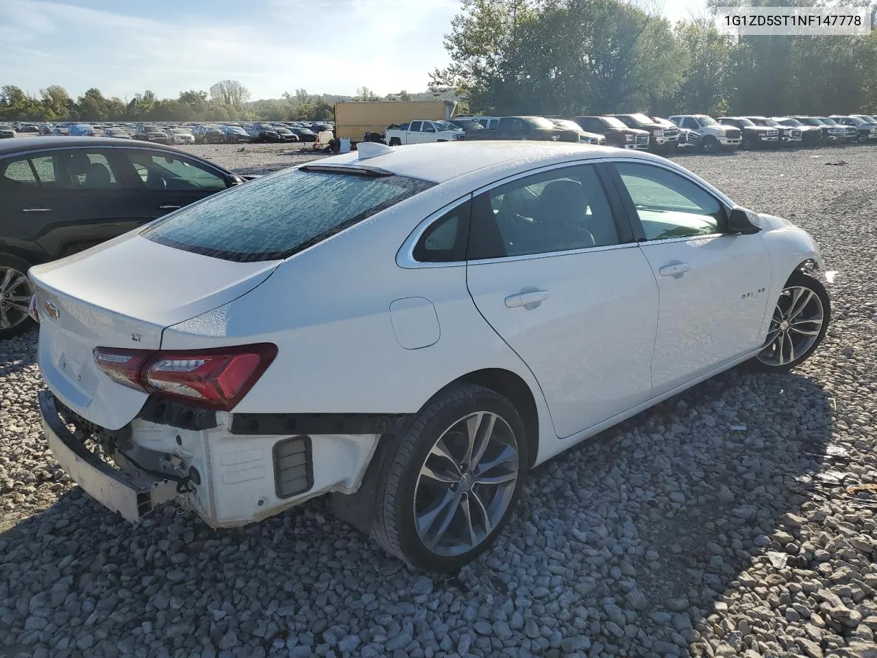 2022 Chevrolet Malibu Lt VIN: 1G1ZD5ST1NF147778 Lot: 72070364