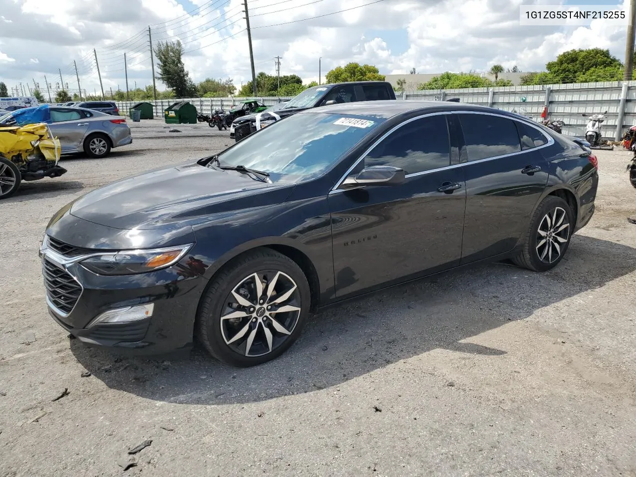 2022 Chevrolet Malibu Rs VIN: 1G1ZG5ST4NF215255 Lot: 72141814