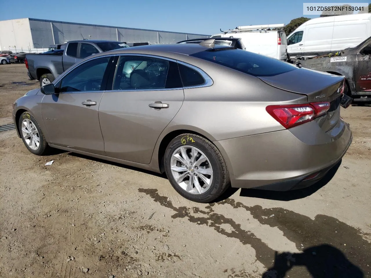 2022 Chevrolet Malibu Lt VIN: 1G1ZD5ST2NF153041 Lot: 72462714