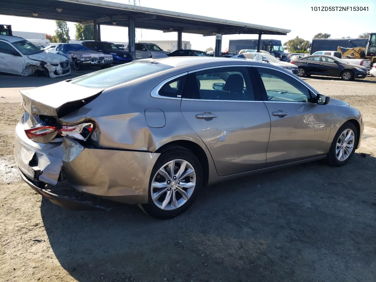 2022 Chevrolet Malibu Lt VIN: 1G1ZD5ST2NF153041 Lot: 72462714