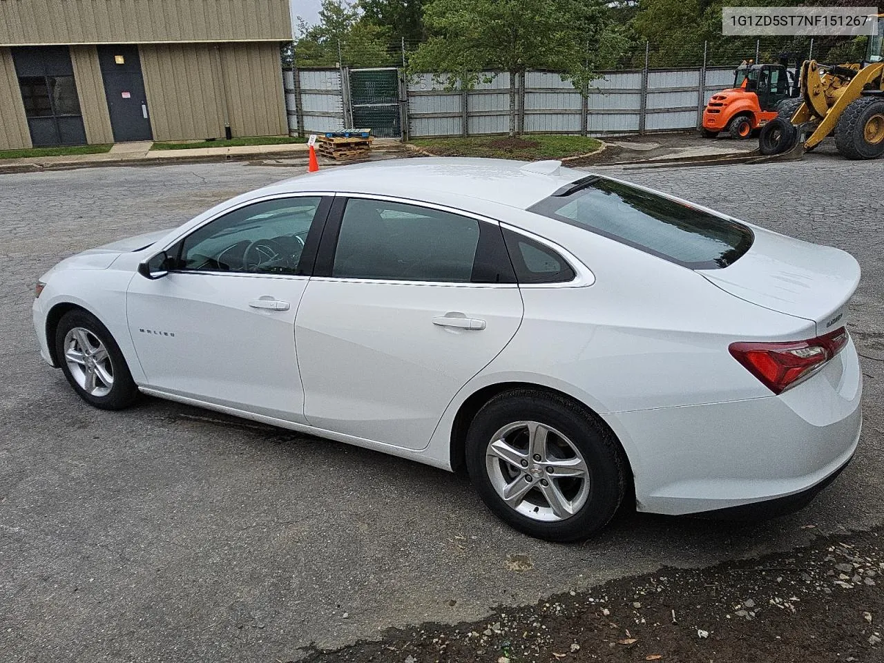 2022 Chevrolet Malibu Lt VIN: 1G1ZD5ST7NF151267 Lot: 72521904