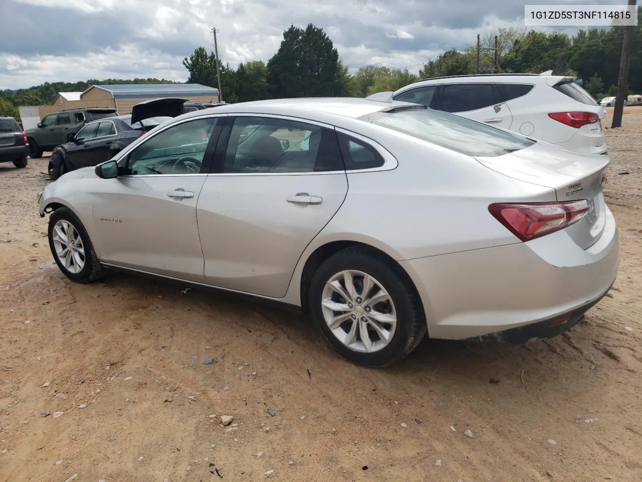 2022 Chevrolet Malibu Lt VIN: 1G1ZD5ST3NF114815 Lot: 72619884