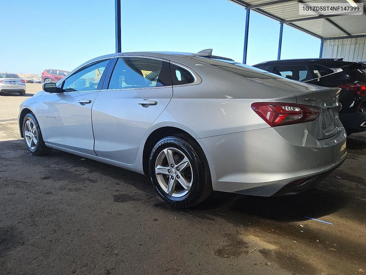 2022 Chevrolet Malibu Lt VIN: 1G1ZD5ST4NF147399 Lot: 72637154