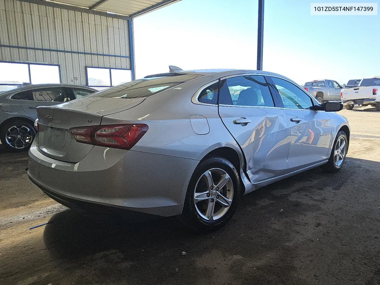 2022 Chevrolet Malibu Lt VIN: 1G1ZD5ST4NF147399 Lot: 72637154