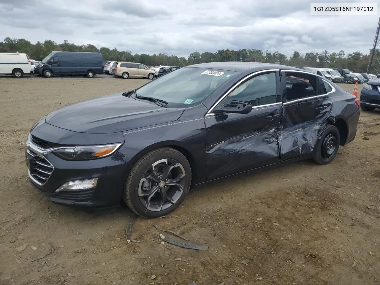 2022 Chevrolet Malibu Lt VIN: 1G1ZD5ST6NF197012 Lot: 72760804