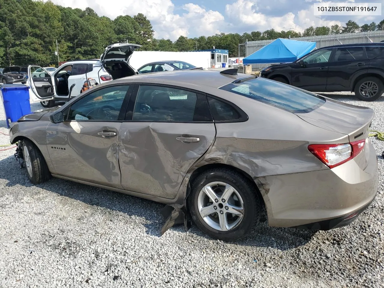 2022 Chevrolet Malibu Ls VIN: 1G1ZB5ST0NF191647 Lot: 72791214