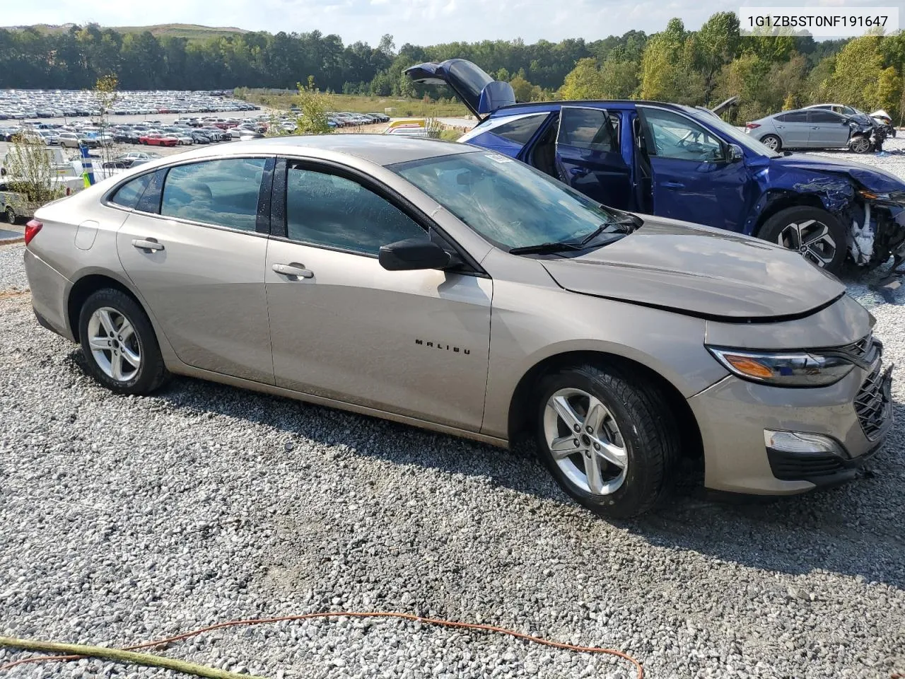 2022 Chevrolet Malibu Ls VIN: 1G1ZB5ST0NF191647 Lot: 72791214