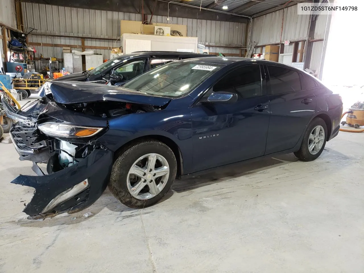 2022 Chevrolet Malibu Lt VIN: 1G1ZD5ST6NF149798 Lot: 72995994