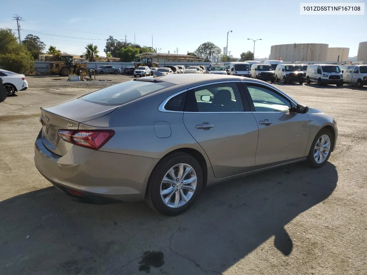 2022 Chevrolet Malibu Lt VIN: 1G1ZD5ST1NF167108 Lot: 72996004