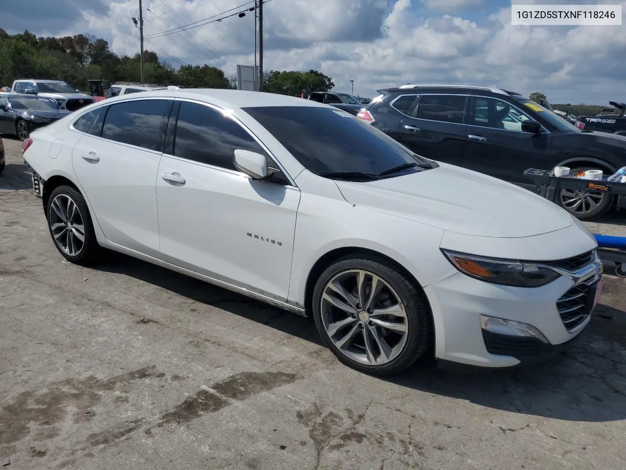 2022 Chevrolet Malibu Lt VIN: 1G1ZD5STXNF118246 Lot: 73338844