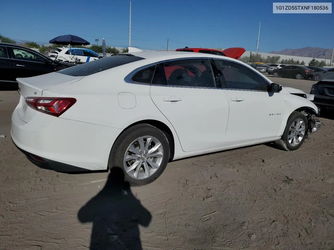 2022 Chevrolet Malibu Lt VIN: 1G1ZD5STXNF180536 Lot: 73374984