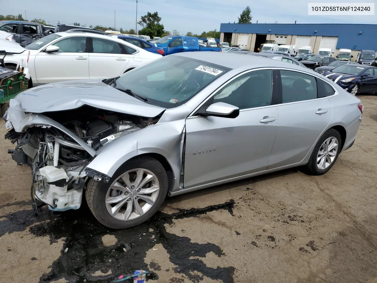 2022 Chevrolet Malibu Lt VIN: 1G1ZD5ST6NF124240 Lot: 73421794