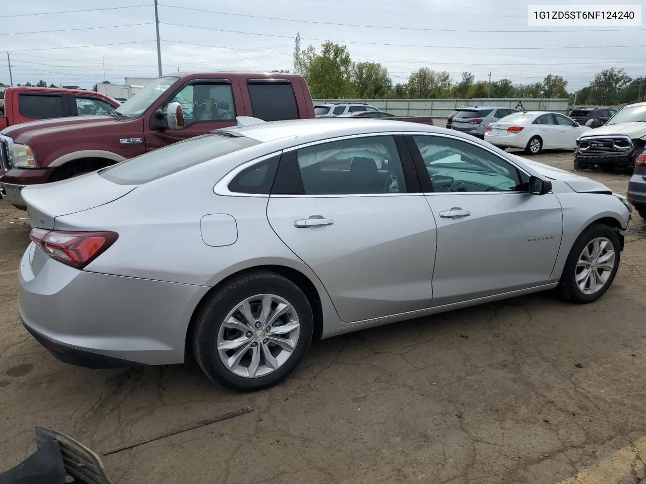 2022 Chevrolet Malibu Lt VIN: 1G1ZD5ST6NF124240 Lot: 73421794