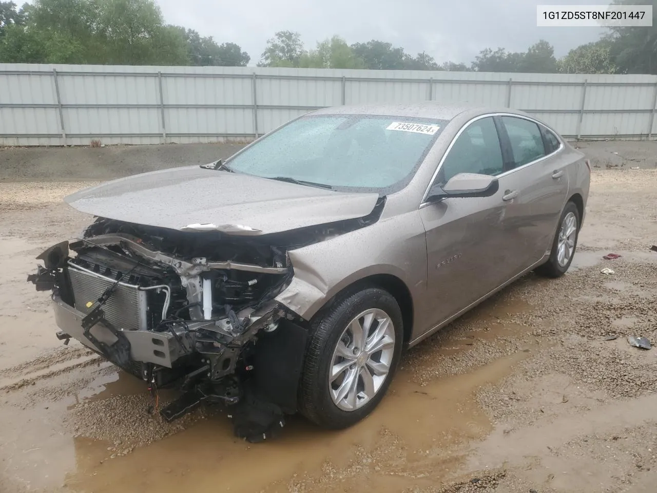 2022 Chevrolet Malibu Lt VIN: 1G1ZD5ST8NF201447 Lot: 73507624