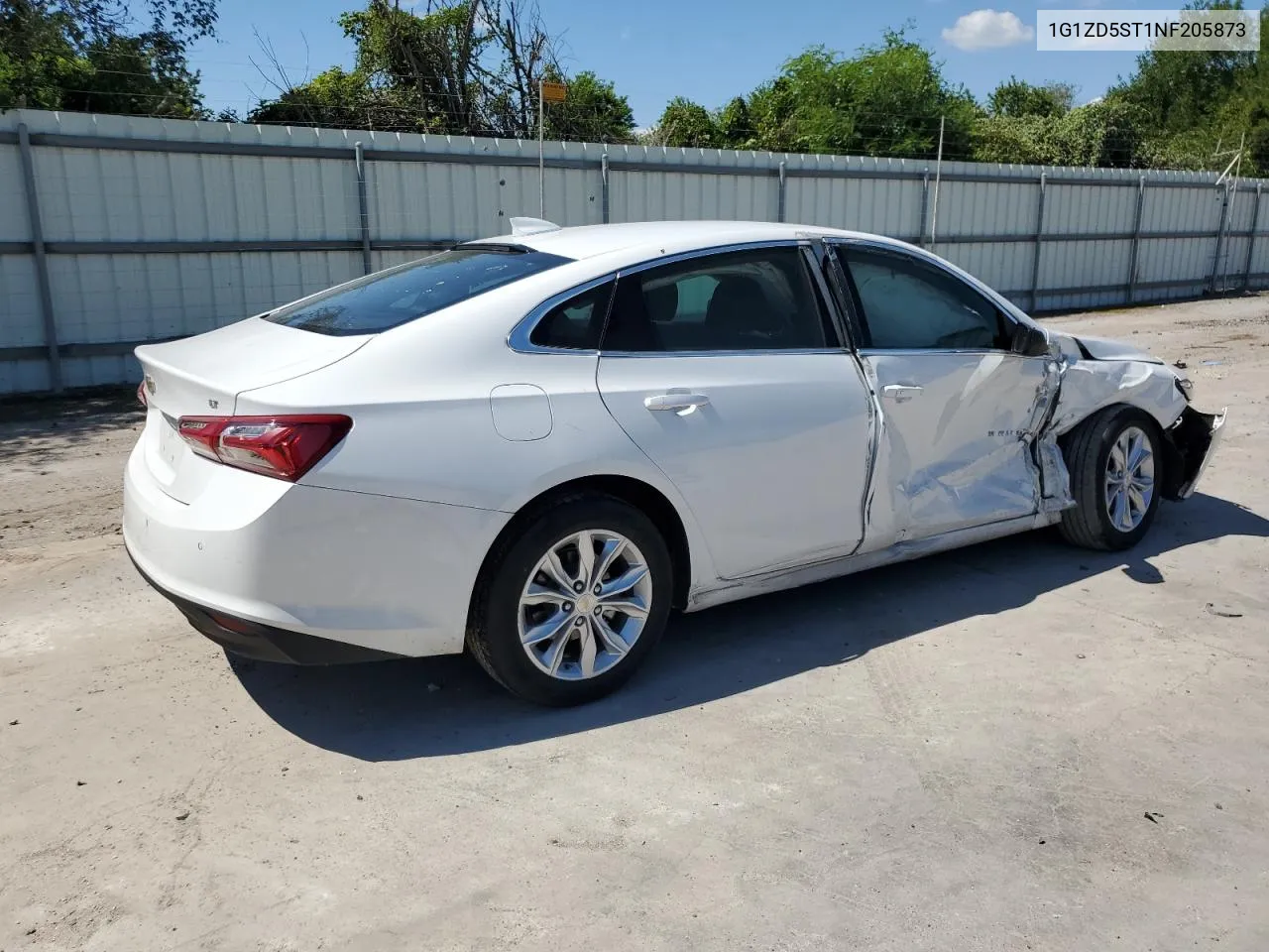 2022 Chevrolet Malibu Lt VIN: 1G1ZD5ST1NF205873 Lot: 73593814