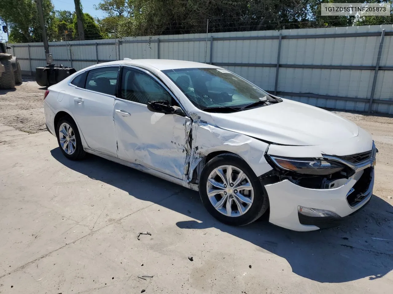 2022 Chevrolet Malibu Lt VIN: 1G1ZD5ST1NF205873 Lot: 73593814