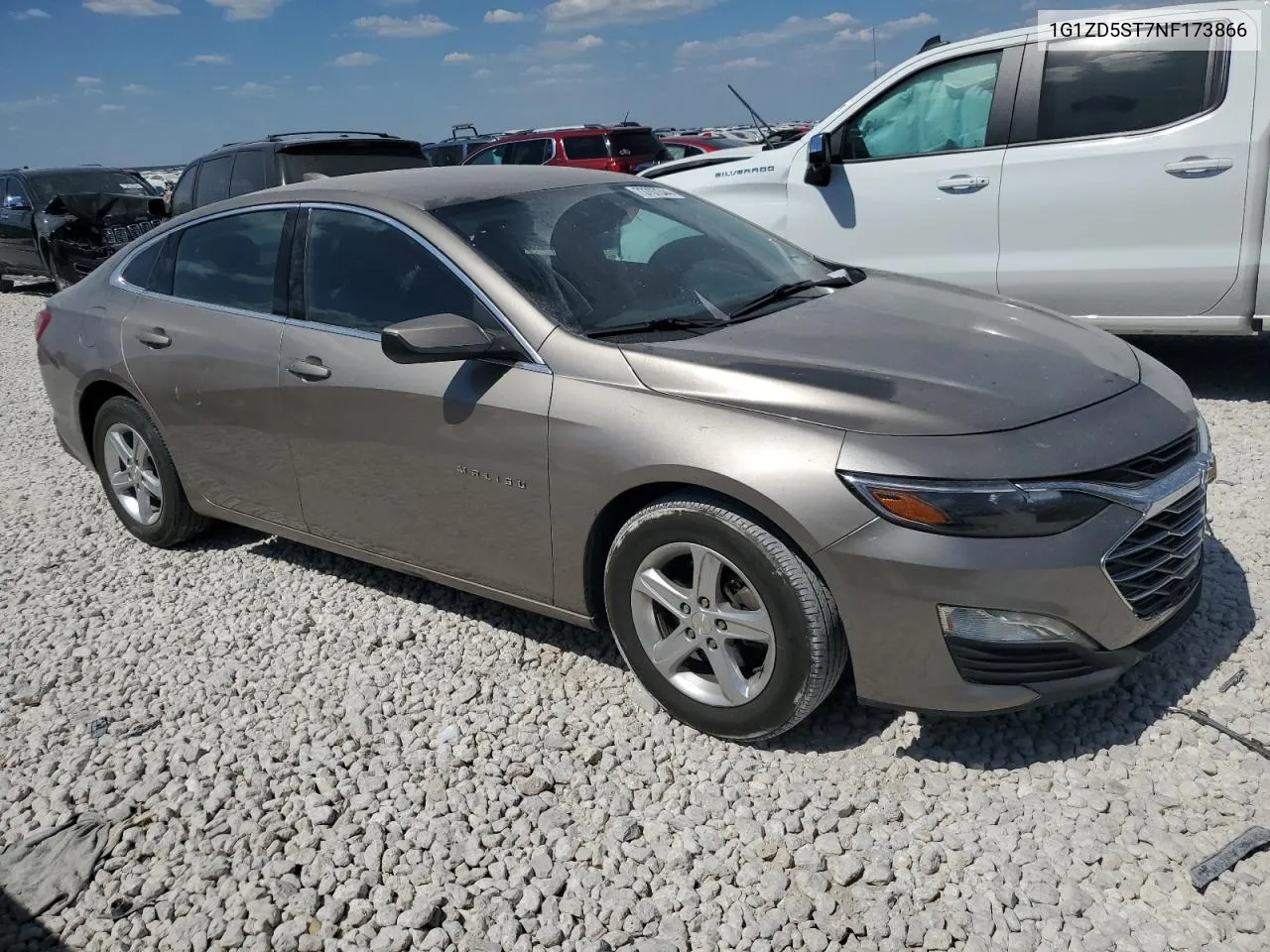 2022 Chevrolet Malibu Lt VIN: 1G1ZD5ST7NF173866 Lot: 73707344