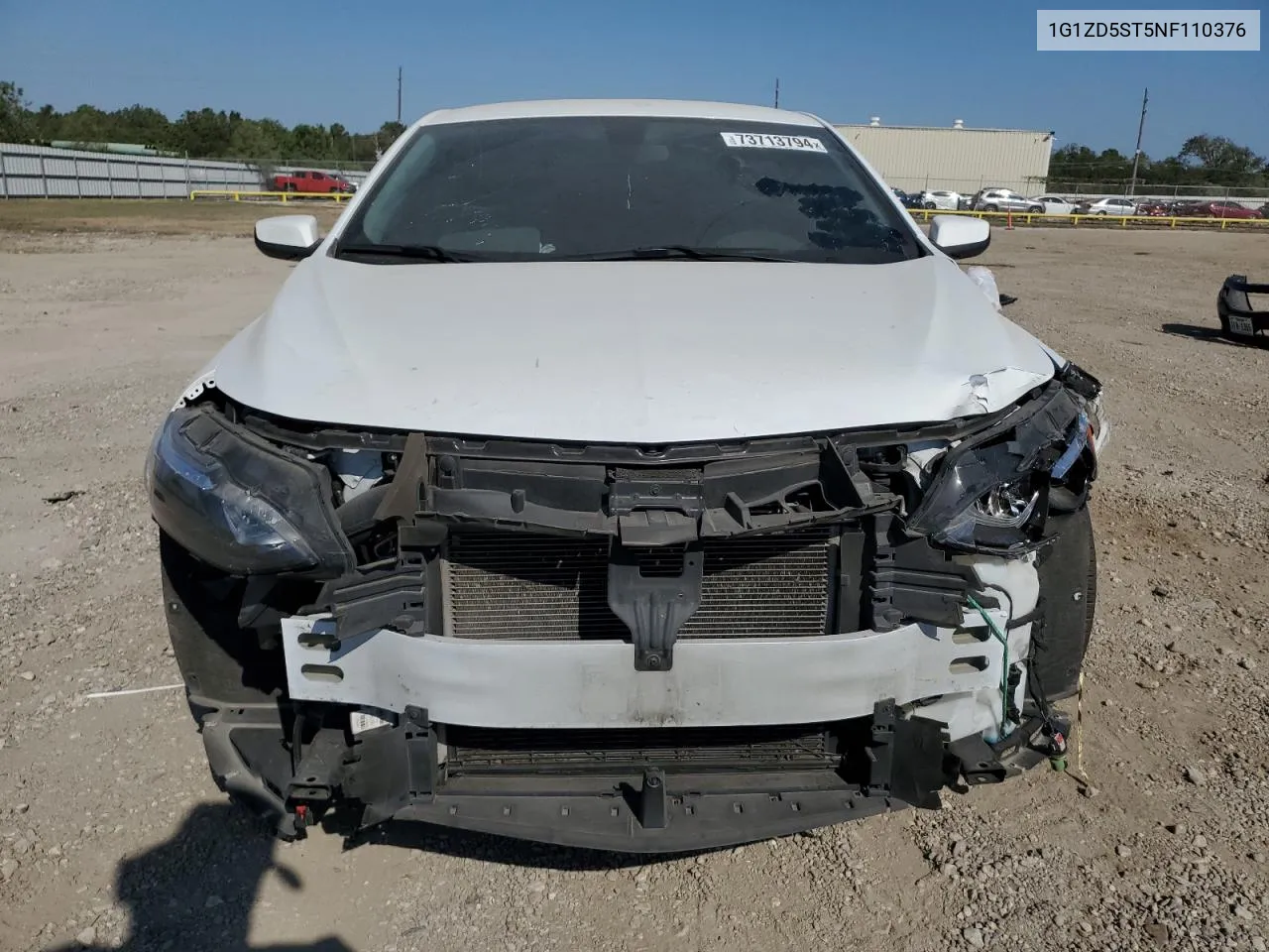 2022 Chevrolet Malibu Lt VIN: 1G1ZD5ST5NF110376 Lot: 73713794